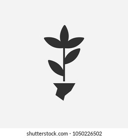Plant icon illustration isolated vector sign symbol