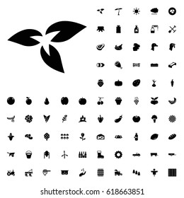 Plant icon illustration isolated vector. agriculture icons vector set on white background.