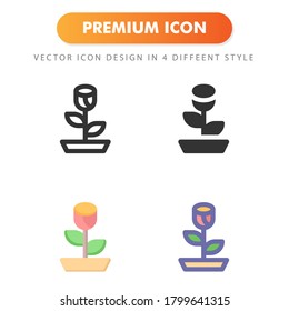 plant icon isolated on white background. for your web site design, logo, app, UI. Vector graphics illustration and editable stroke. EPS 10.