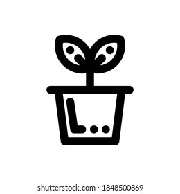 plant icon isolated sign symbol vector illustration - with style outline icons