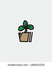 plant icon logo