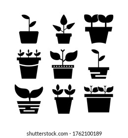 plant  icon or logo isolated sign symbol vector illustration - Collection of high quality black style vector icons
