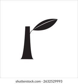 ícone de planta logotipo vetor design