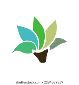 plant icon on a white background, vector illustration