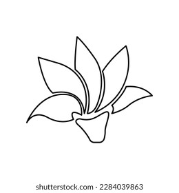 plant icon on a white background, vector illustration