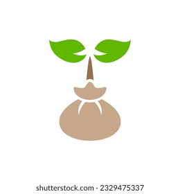 plant icon on a white background, vector illustration