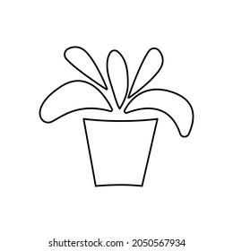 plant icon, organic produce, vector illustration