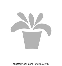 plant icon, organic produce, vector illustration