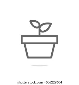 Plant icon outline