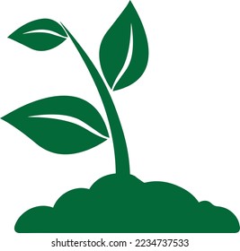 Plant icon, seedling icon vector