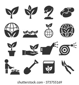 plant icon set