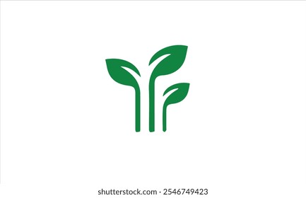 Conjunto de iconos de planta. Conjunto de iconos de planta ecológica. Conjunto de iconos de Web