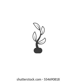 plant icon. sign design