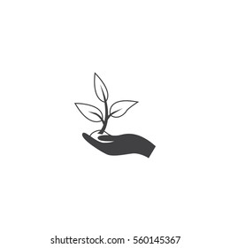 plant icon. sign design