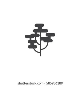 plant icon. sign design