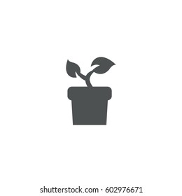 plant icon. sign design