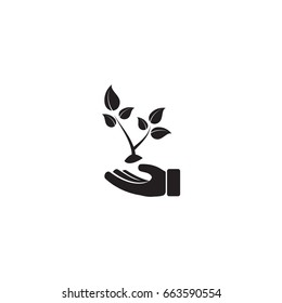 plant icon. sign design