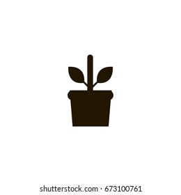 plant icon. sign design