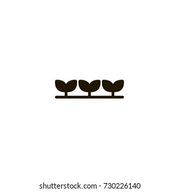 plant icon. sign design