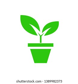 plant icon. sign design illustration on white background