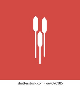 plant icon. sign design. red background