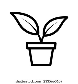 Plant icon. sign for mobile concept and web design. vector illustration