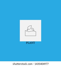plant icon sign signifier vector