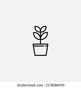 Plant icon sign vector,Symbol, logo illustration for web and mobile