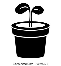 Plant icon. Simple illustration of plant vector icon for web