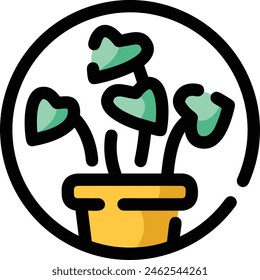 Plant icon symbol vector image