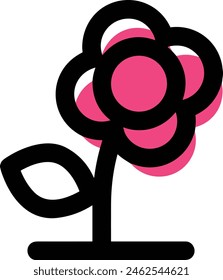 Icono de planta símbolo de Vector Imagen