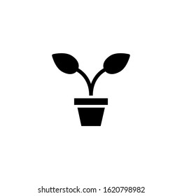 Plant icon template. Vector illustration