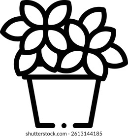 plant icon. Thin Linear Style Design Isolated On White Background