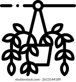 plant icon. Thin Linear Style Design Isolated On White Background