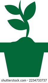 Plant icon, plant tob symbol vector