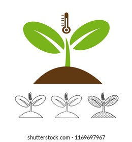 Plant icon vector