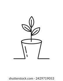 plant icon, vector best line icon.
