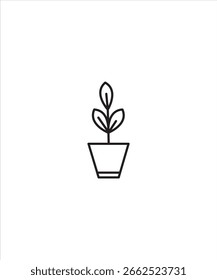 Icono de la planta, el mejor ícono de la línea del Vector.