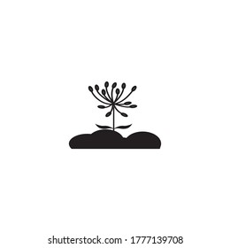 Pflanzensymbol, Vektorgrafik-Hintergrund