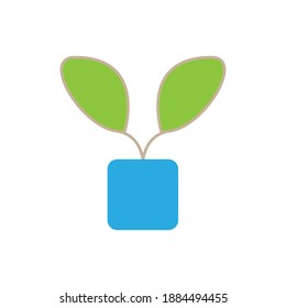 Ilustración de diseño vectorial de icono de planta