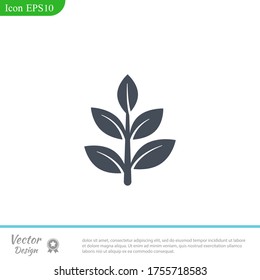 plant Icon. Vector illustration EPS 10.