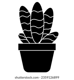 Plant Icon. Vector illustration isolated on white background
