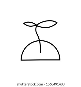 plant icon vector illustration logo for many purpose. Isolated on white background. – Vector