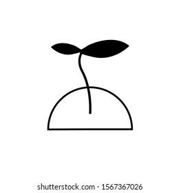 plant icon vector illustration logo for many purpose. Isolated on white background. – Vector