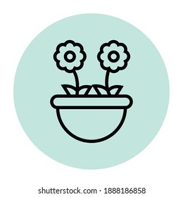 plant icon vector illustration photo