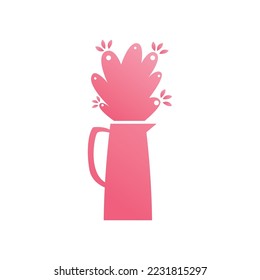 plant icon vector image with white background