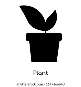 Plant icon vector isolated on white background for your web and mobile app design, Plant logo concept