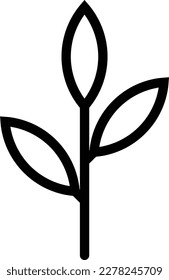 vector de icono de planta. icono de la naturaleza de la hoja. icono de la semilla . signo de árbol	