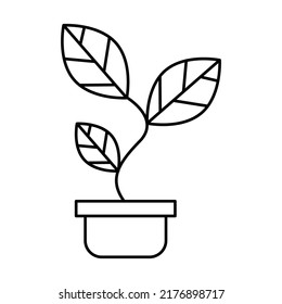 Plant icon vector on trendy design.