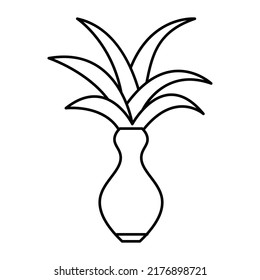 Plant icon vector on trendy design.